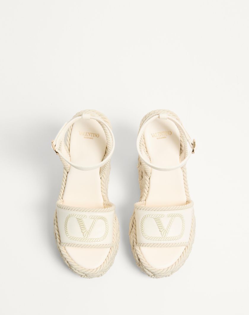 VLOGO TORCHON WEDGE SANDAL IN NAPPA 130MM - Image 5